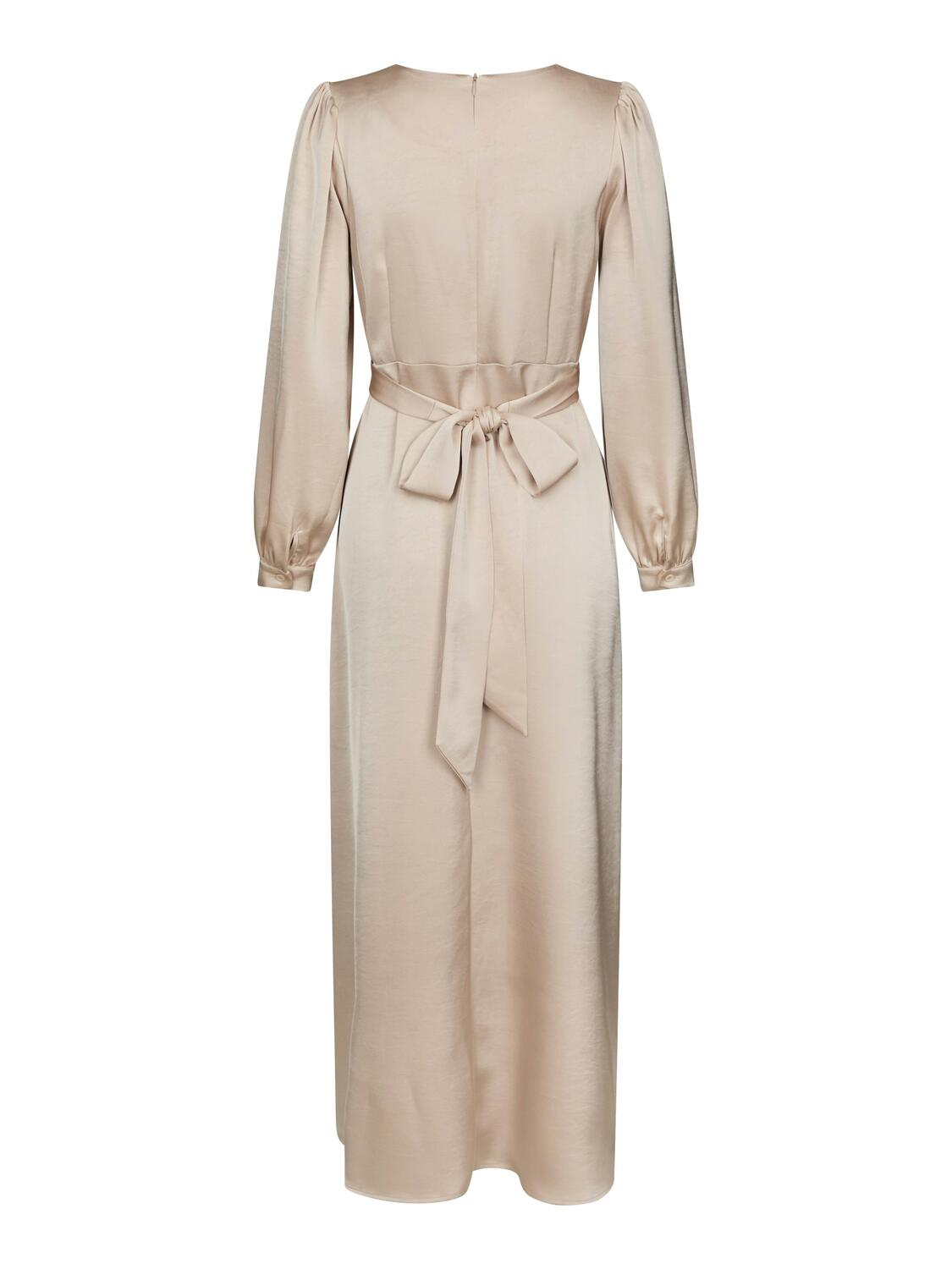Bretti Heavy Sateen kjole - Champagne